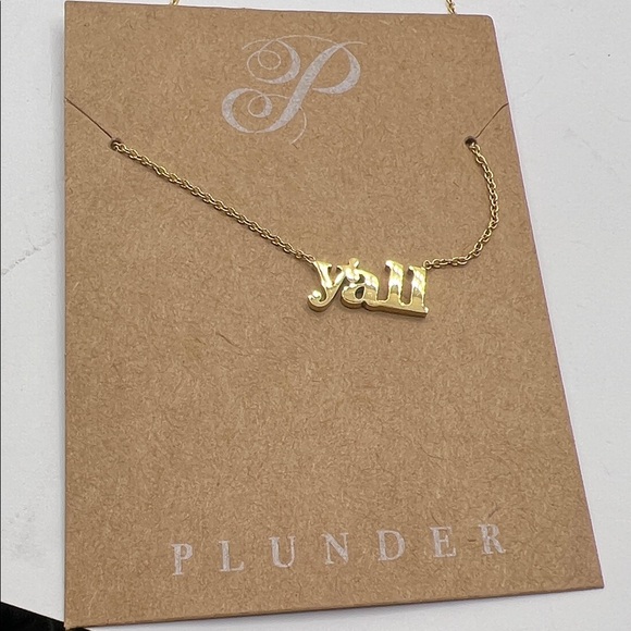 🐿️ 5 for $20 (all jewelry w squirrel)
Plunder Gold 'Y'all' Necklace - Picture 2 of 6